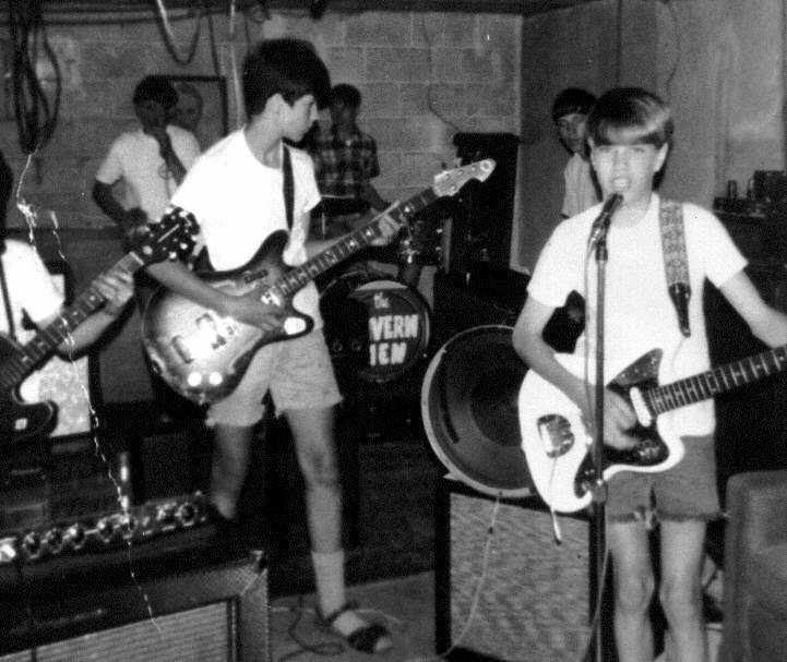 The Cavernmen - getting ready for a Battle of the Bands