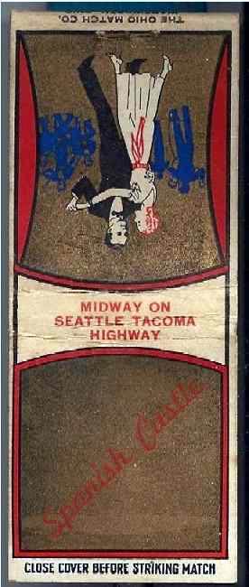 Matchbook Cover Courtesy of Mike Kaup