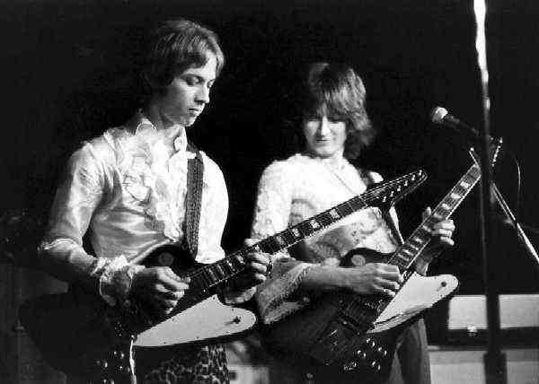 Rick Randle and Mick Flynn. Dig the Firebird Guitars! Photo by Richard Green. Provided Courtesy of Mick Flynn